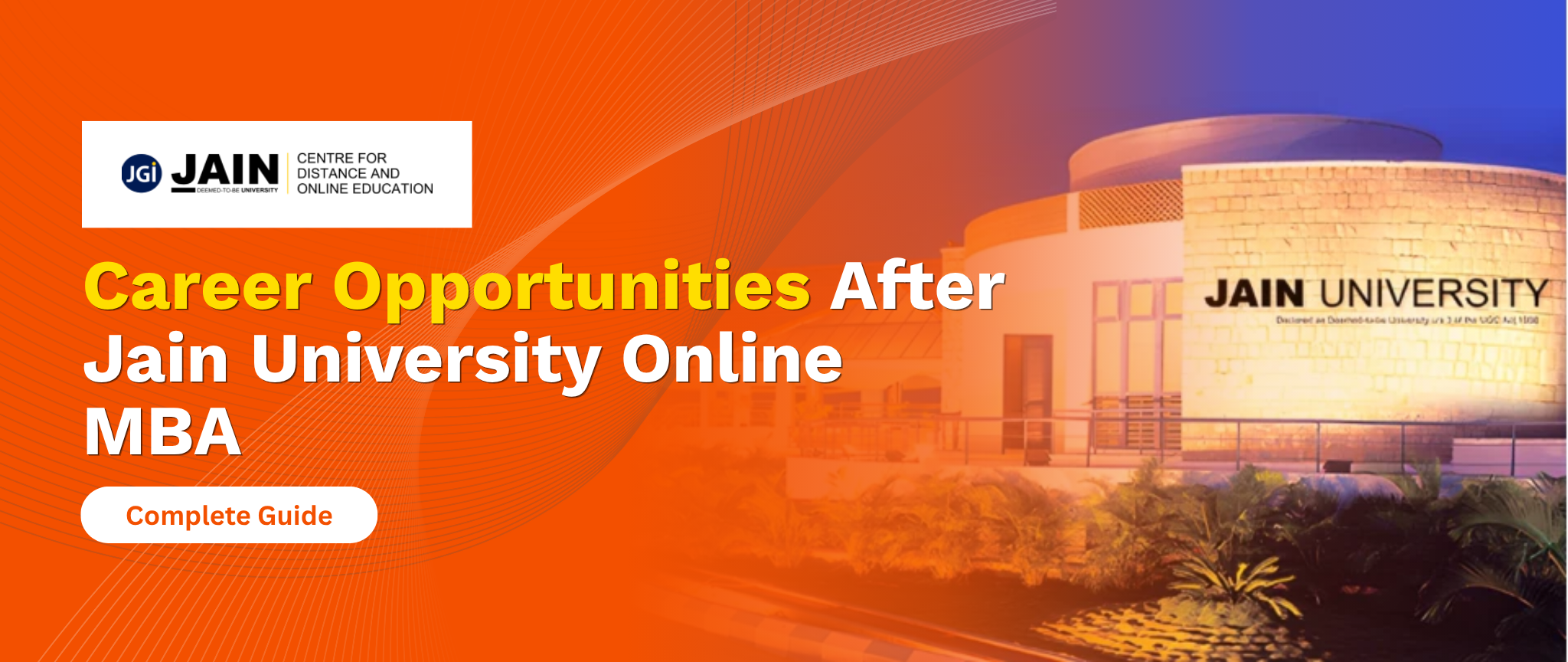 Career Opportunities After Jain University Online MBA