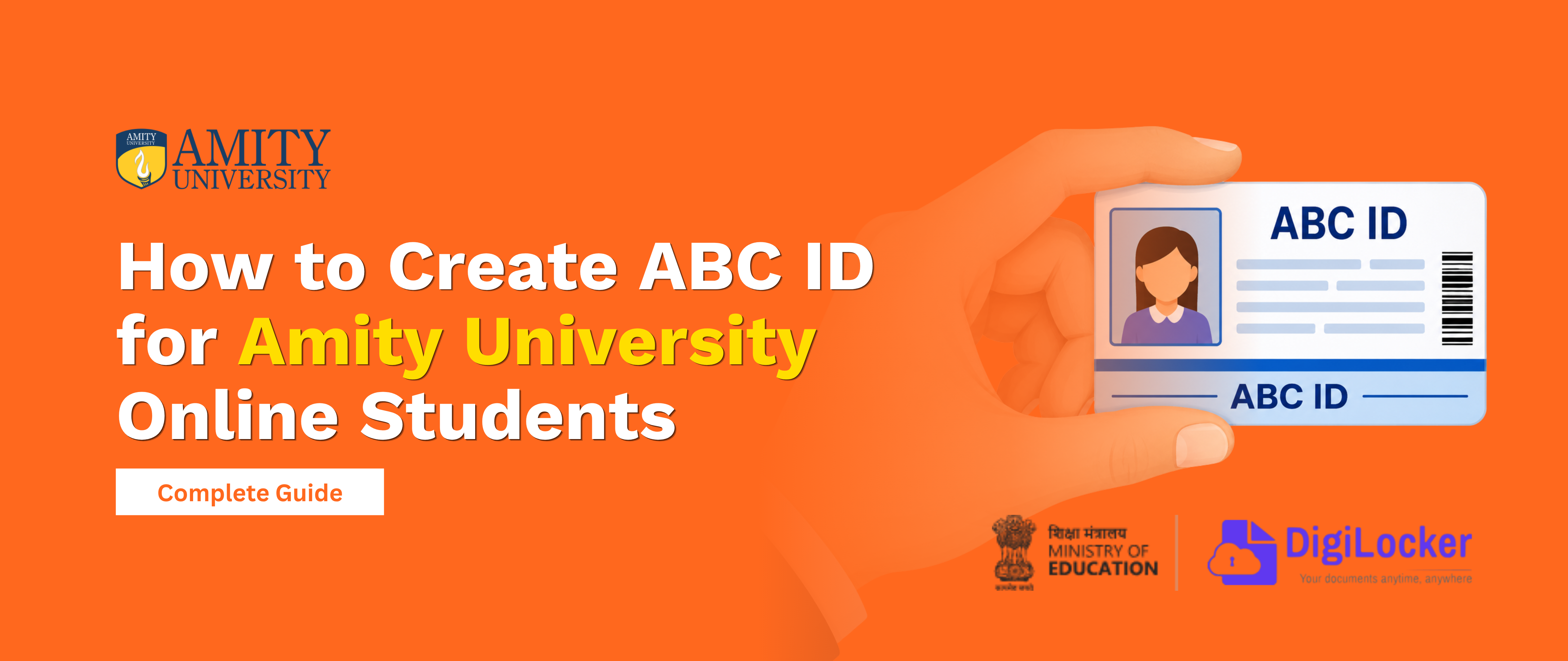 How to Create ABC ID for Amity University Online Students
