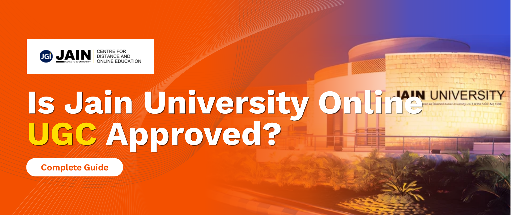 Is Jain University Online UGC Approved