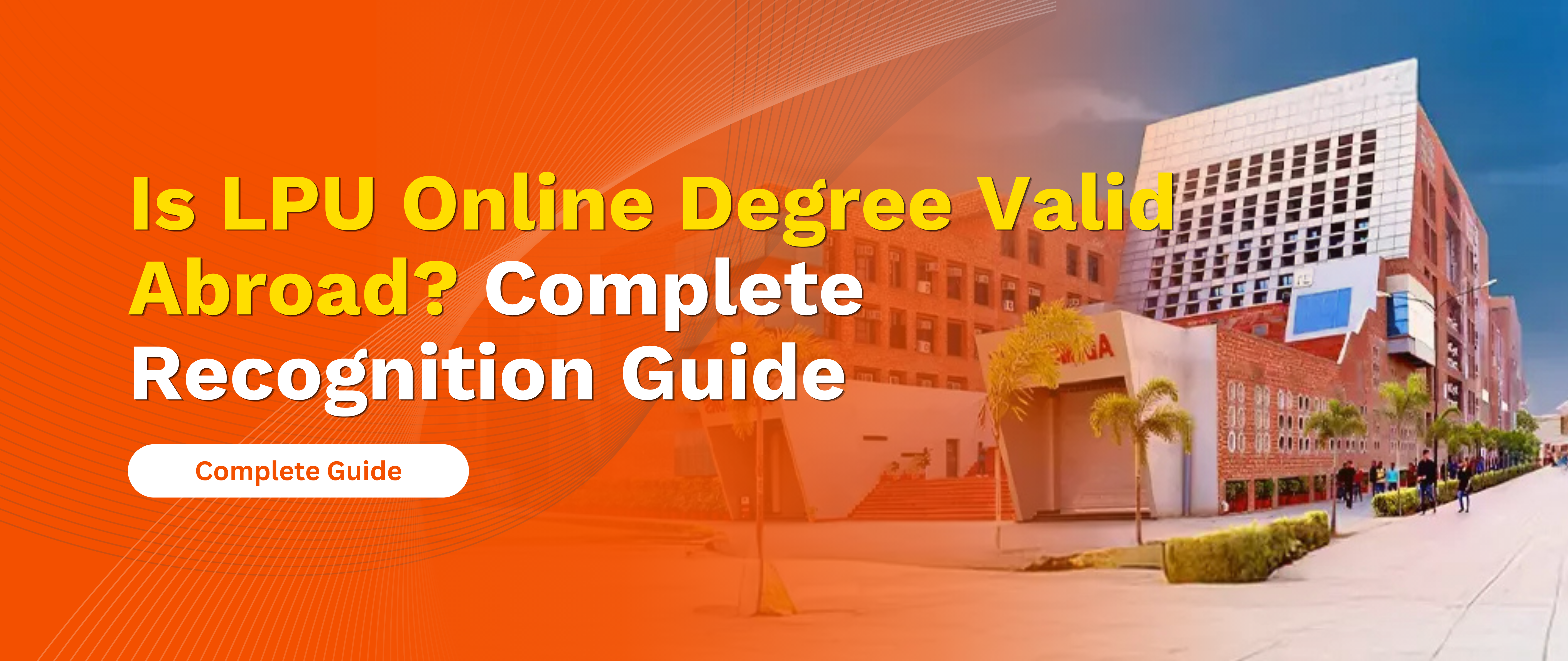 Is LPU Online Degree Valid Abroad