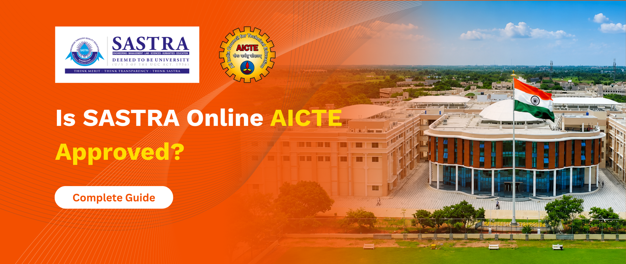 Is SASTRA Online AICTE Approved