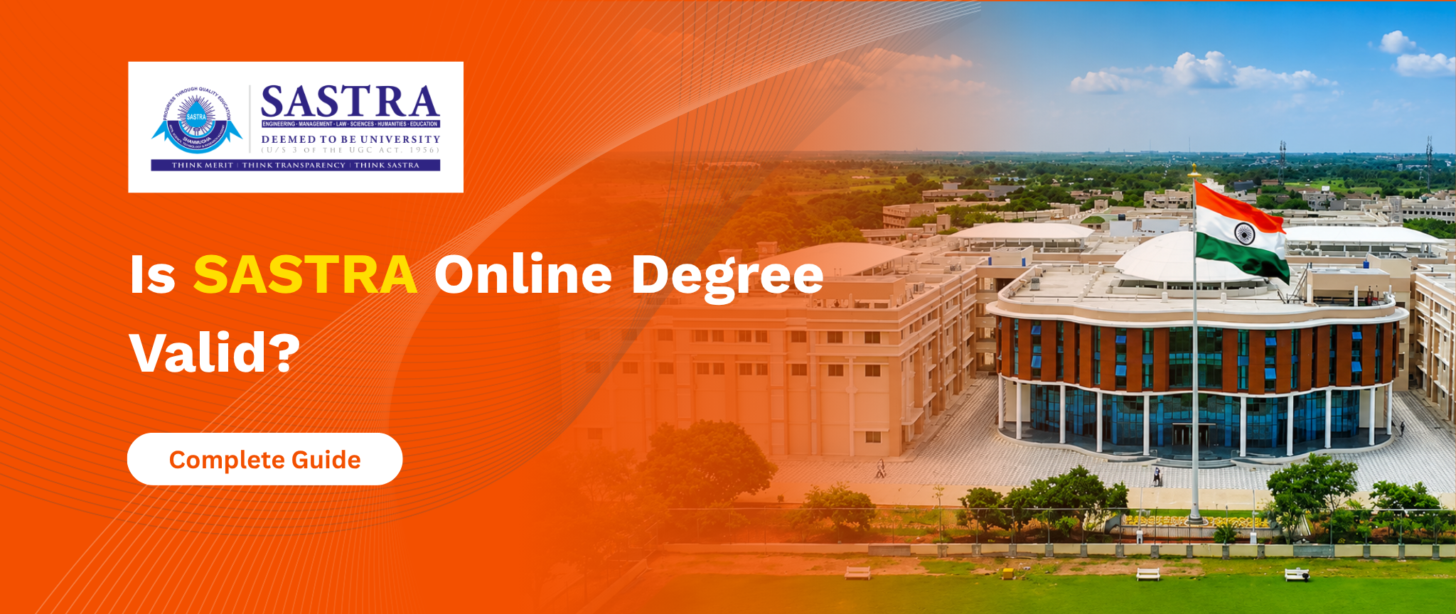 Is SASTRA Online Degree Valid