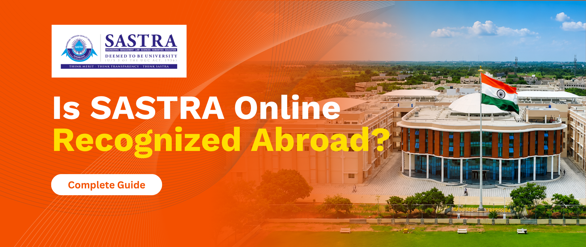 Is SASTRA Online Recognized Abroad
