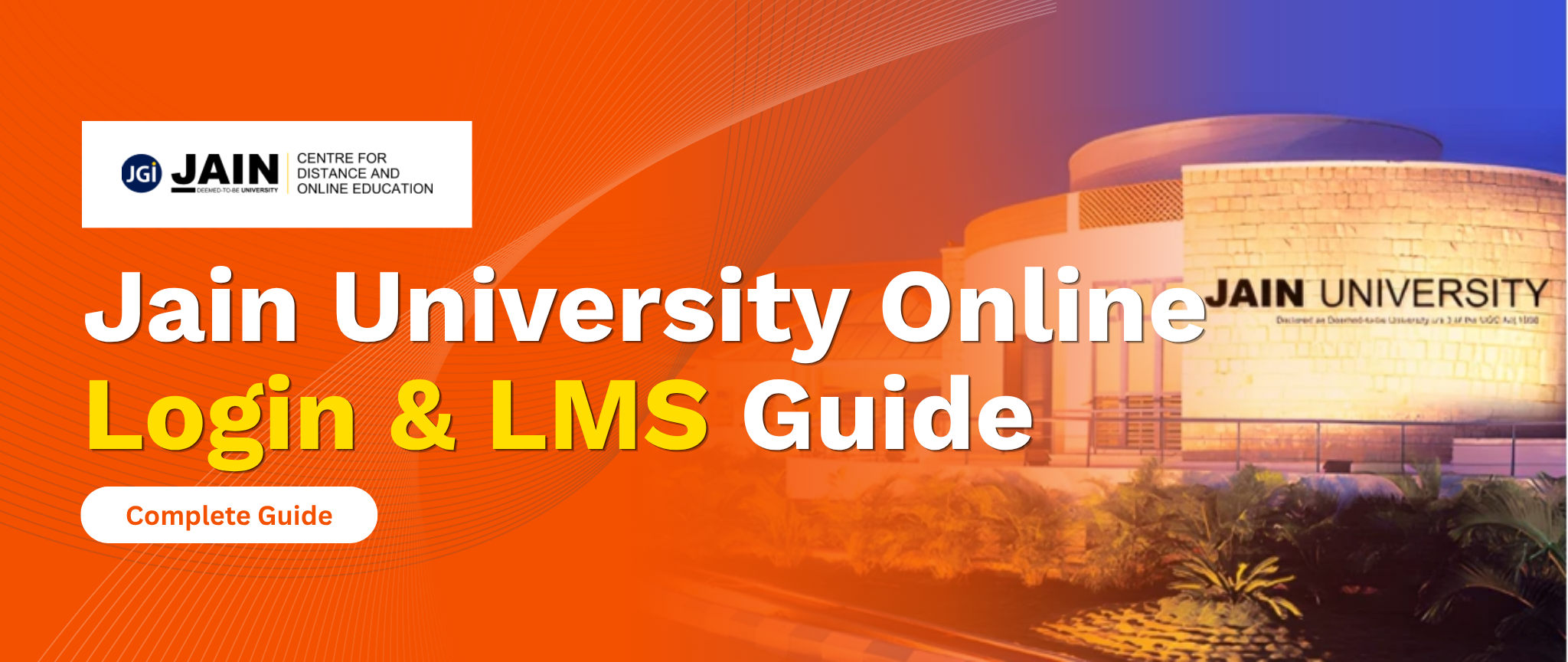 Jain University Online Login & LMS Guide