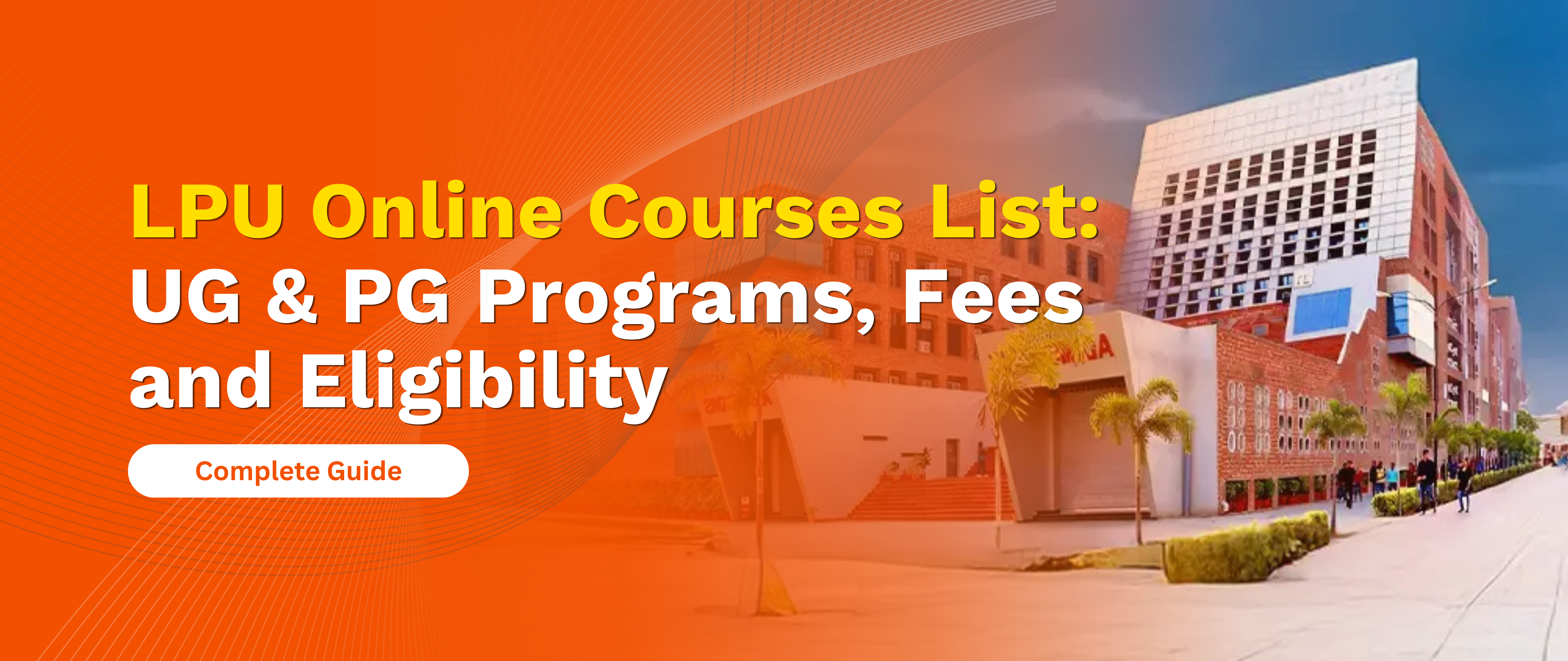 LPU Online Courses List