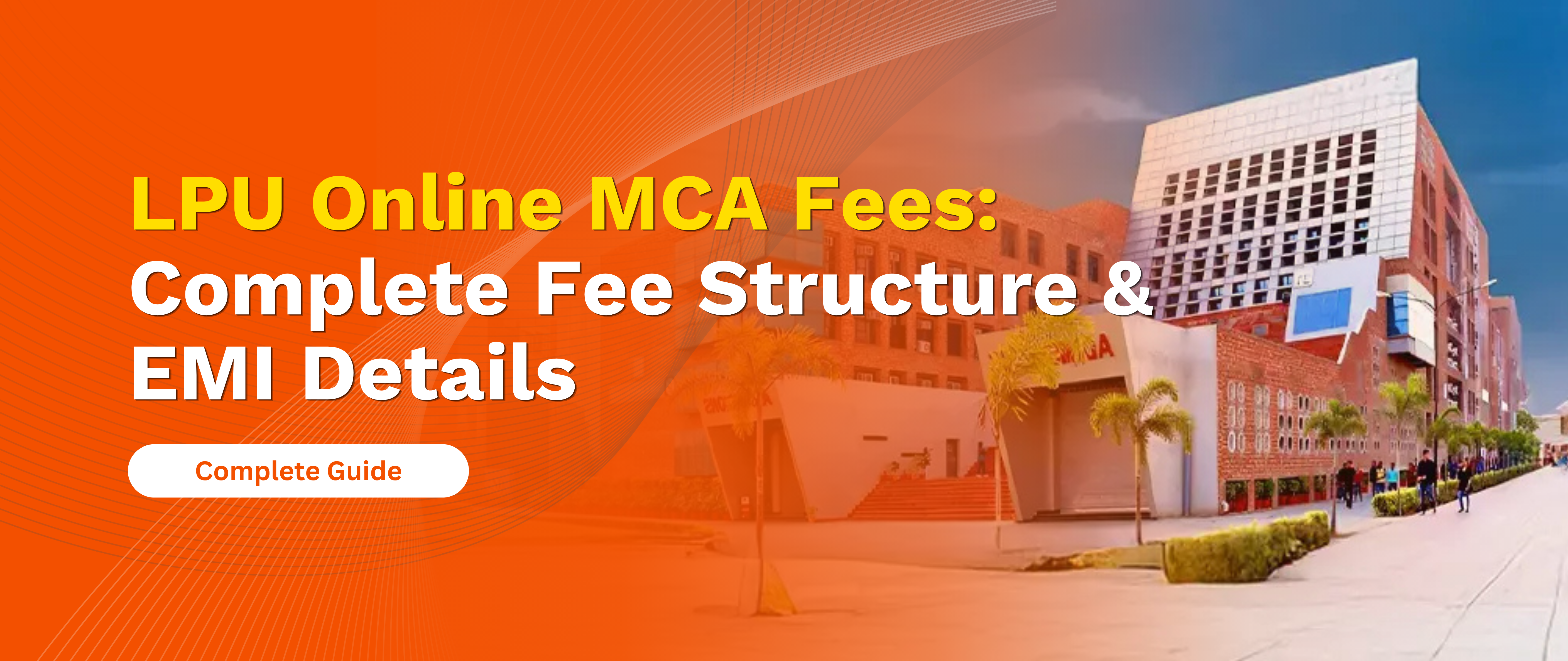 LPU Online MCA Fees