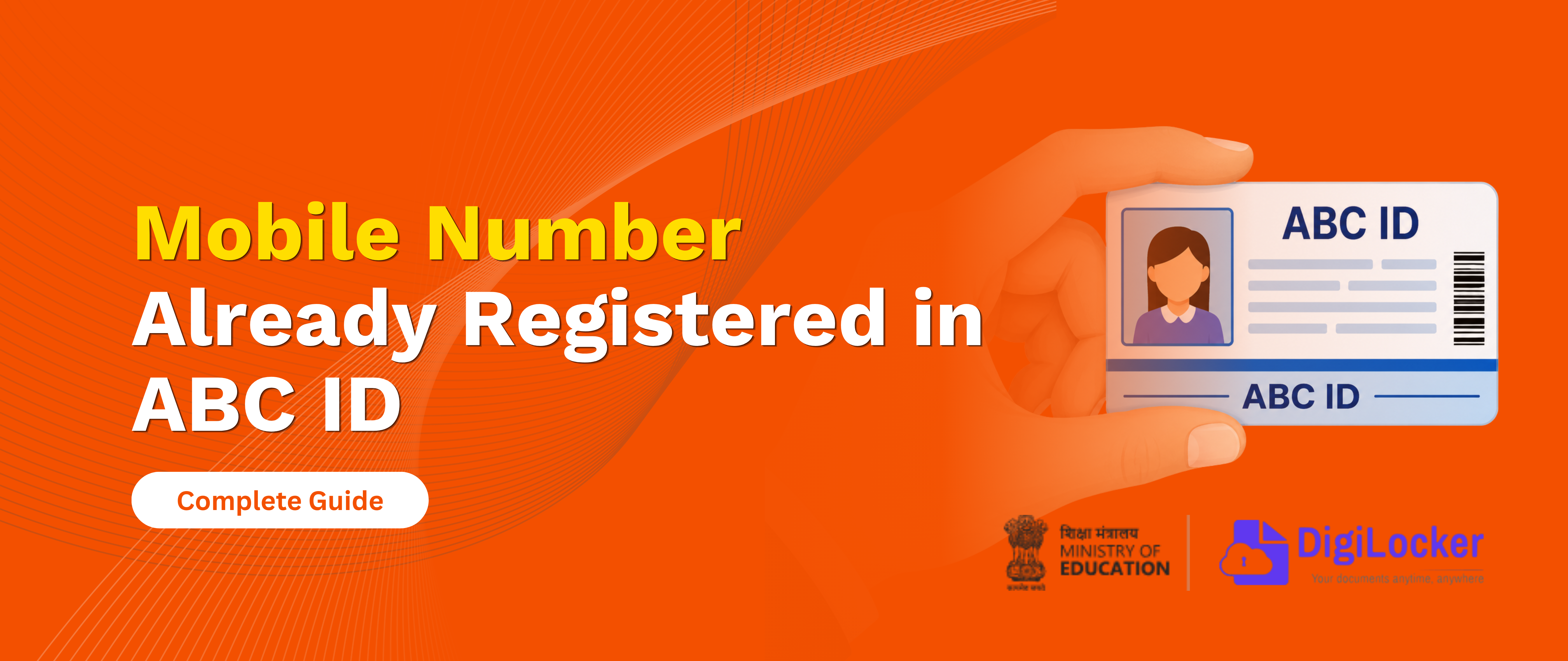 Mobile Number Already Registered in ABC ID
