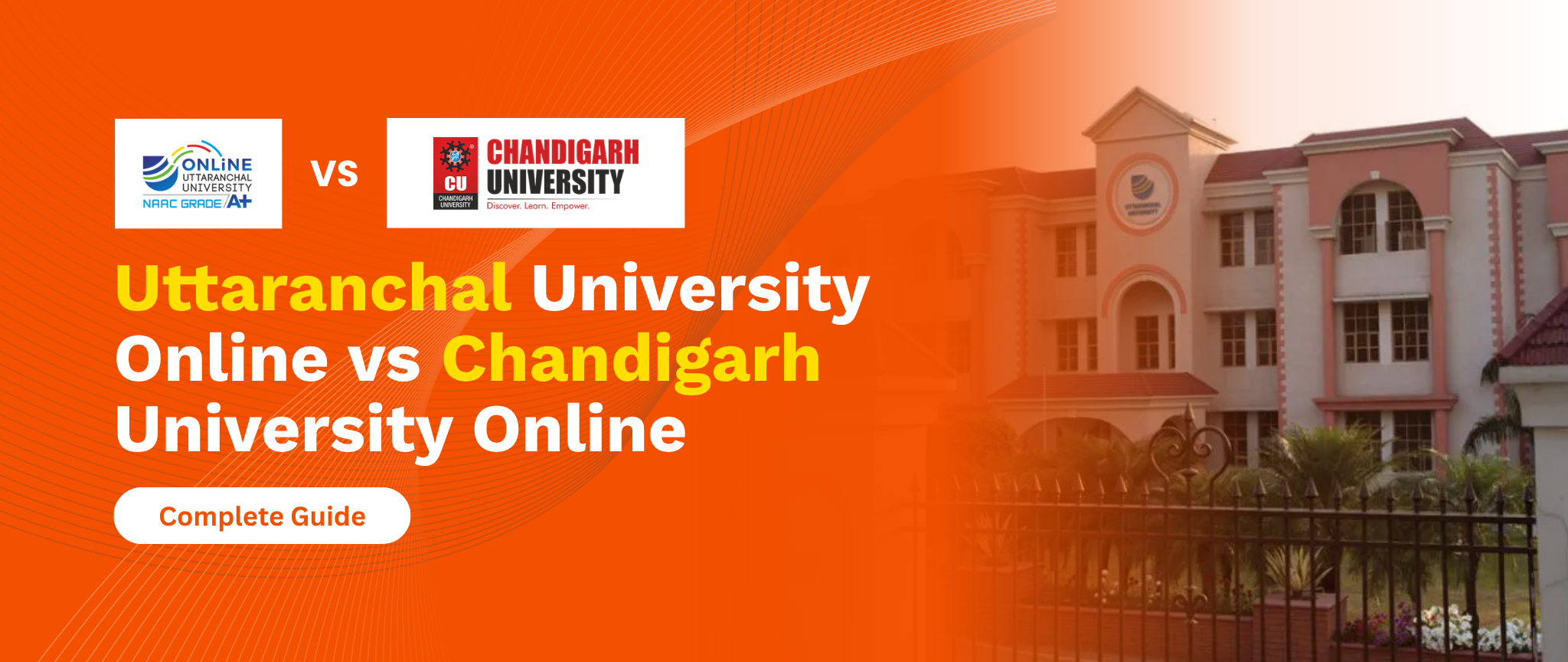 Uttaranchal University Online vs Chandigarh University Online
