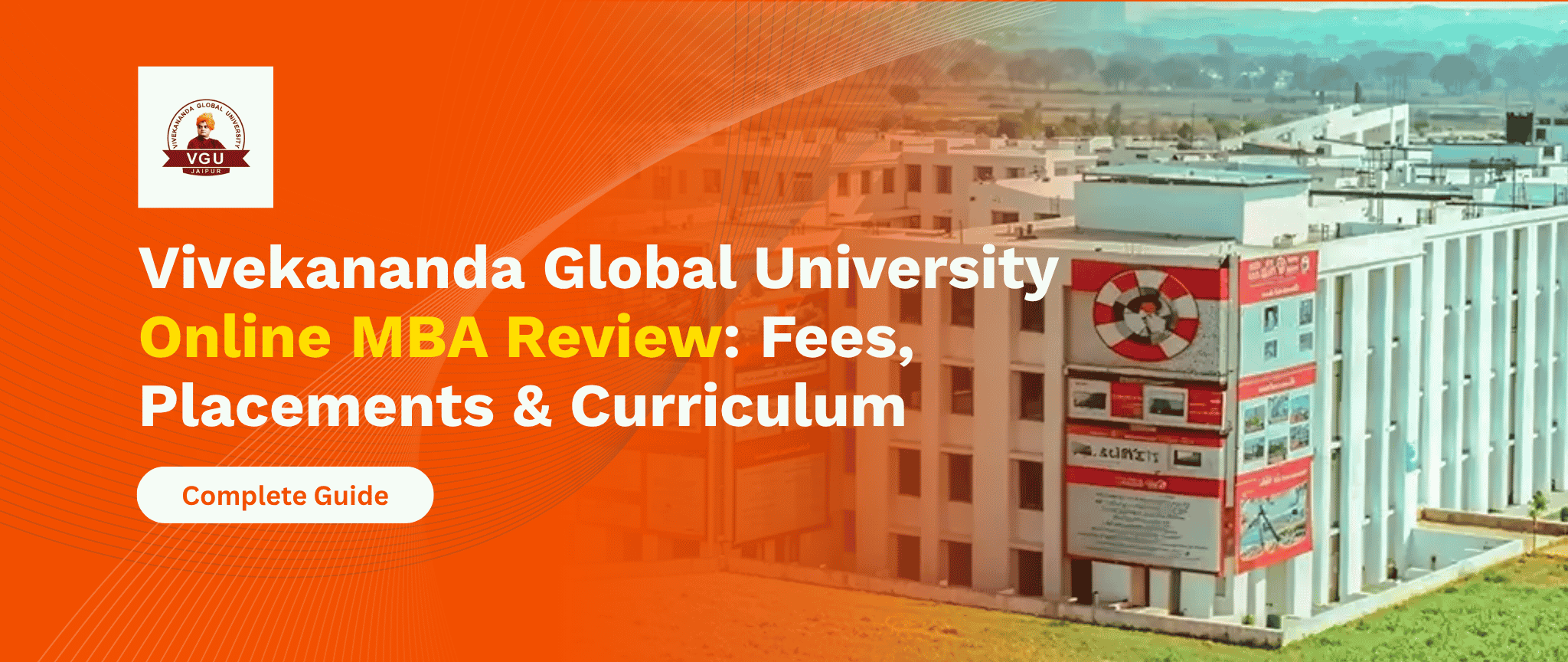 Vivekananda Global University Online MBA Review 2026 Fees, Placements & Curriculum