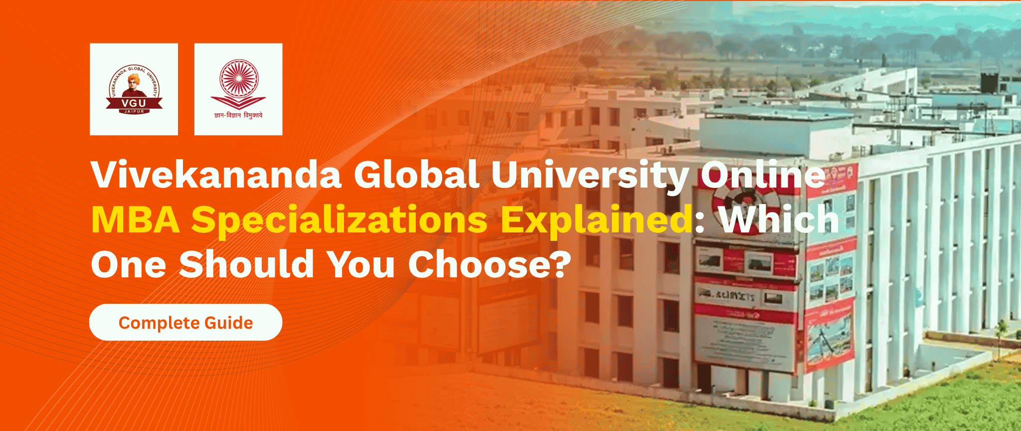 Vivekananda Global University Online MBA Specializations Explained Which One Should You Choose