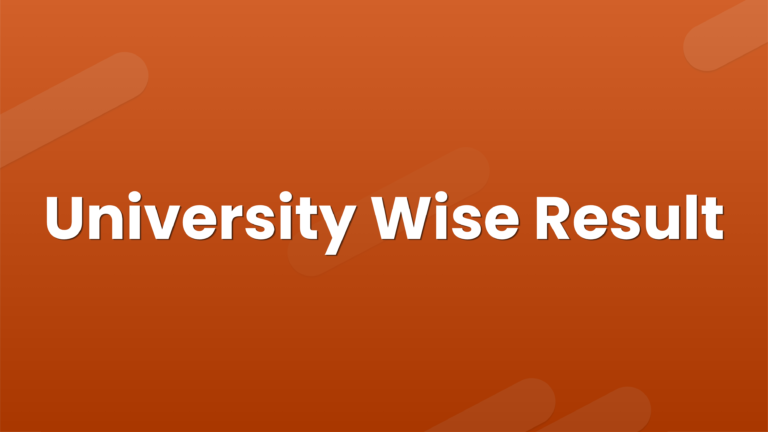 University Wise Result